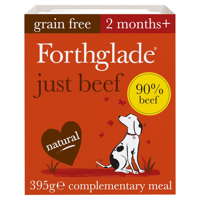 Forthglade Just Beef Grain Free Wet Dog Aliments 395G