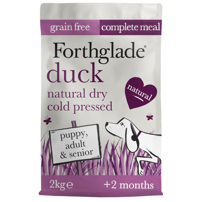 Forthglade Natural Grain Duck Duck Cold Prested Dry Dog Aliments 2kg