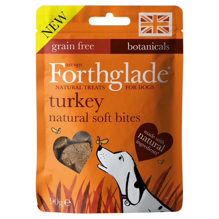 Flade Forthglade Natural Soft Bites Turkey Dog golds 90G