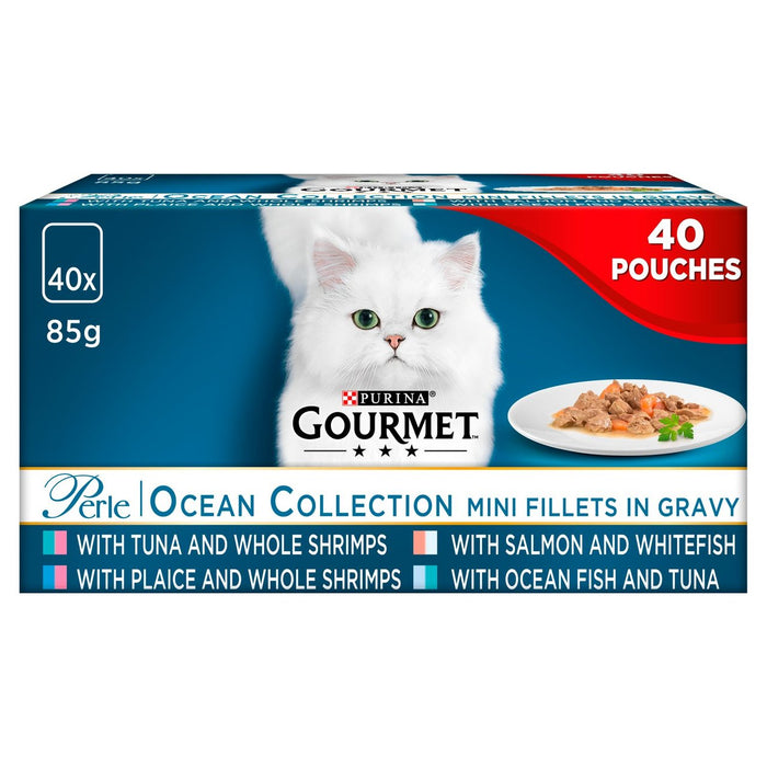 جورميه بيرل طعام القطط مجموعة المحيط 40 × 85 جم