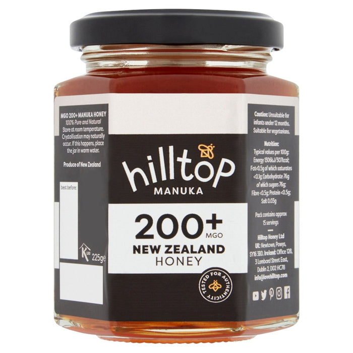 Hilltop Honey Manuka MGO200+ Honey 225g