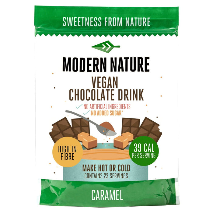 Nature moderne au caramel Vegan Chocolate chaud sans sucre ajouté 230g