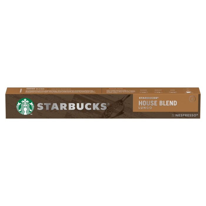 Starbucks de Nespresso House Blend Lungo Coffee Pods 10 por paquete