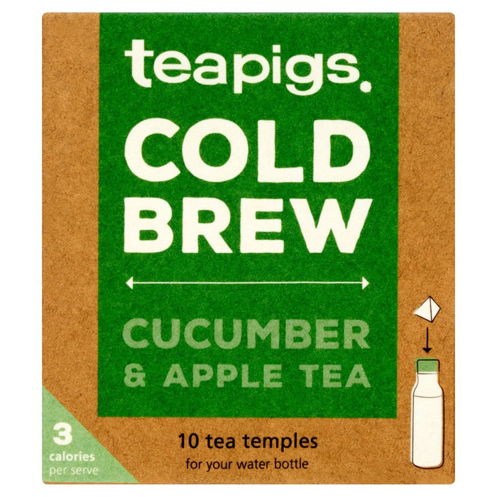 Teapigs الخيار والتفاح الشاي البارد 10 لكل علبة