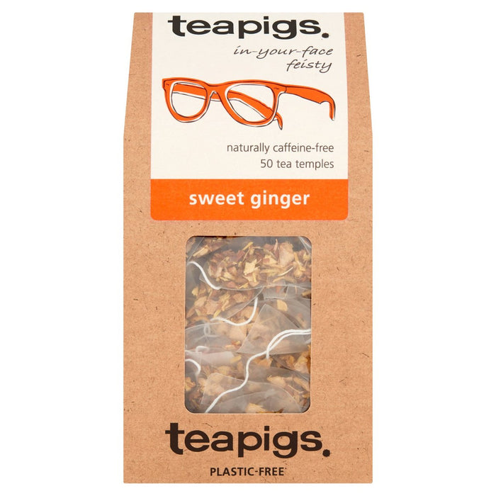 Teapigs süße Ingwer -Teebeutel 50 pro Packung