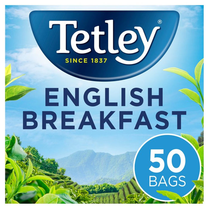 Tetley English Breakfast 50 por paquete
