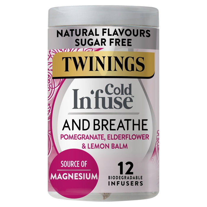 Twinings Cold In'fuse & Breathe with Pomegranate Elderflower and Magnesium 12 per pack