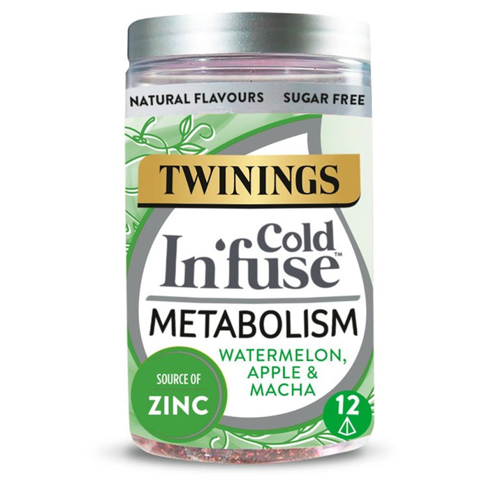 Twinings Cold In'fuse Metabolism with Watermelon Apple and Zinc 12 per pack