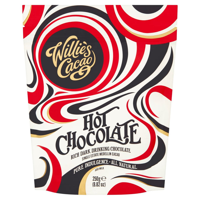 Willies Cacao 52% Medellin Cacao Heißes Schokoladenpulver 250 g
