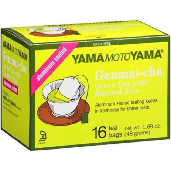 ياماموتوياما جينماي تشا شاي أخضر 16 كيس لكل علبة