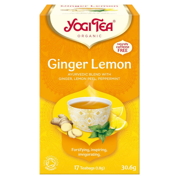 Yogi Tea Organic Ginger Lemon 17 por paquete