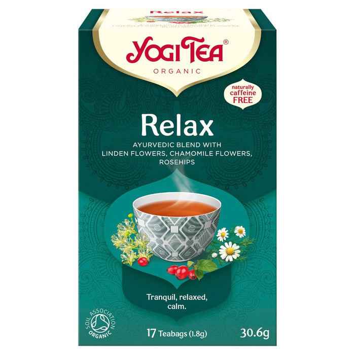 Yogi -Tee Bio entspannen Sie Teebeutel 17 pro Packung