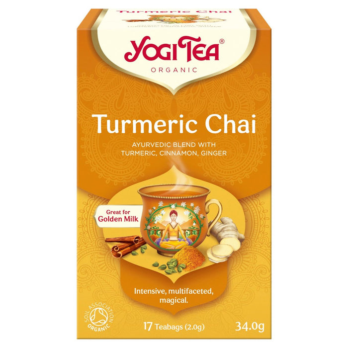 Yogi Tea Organic Curcuma Chai Tea Sacs 17 par paquet