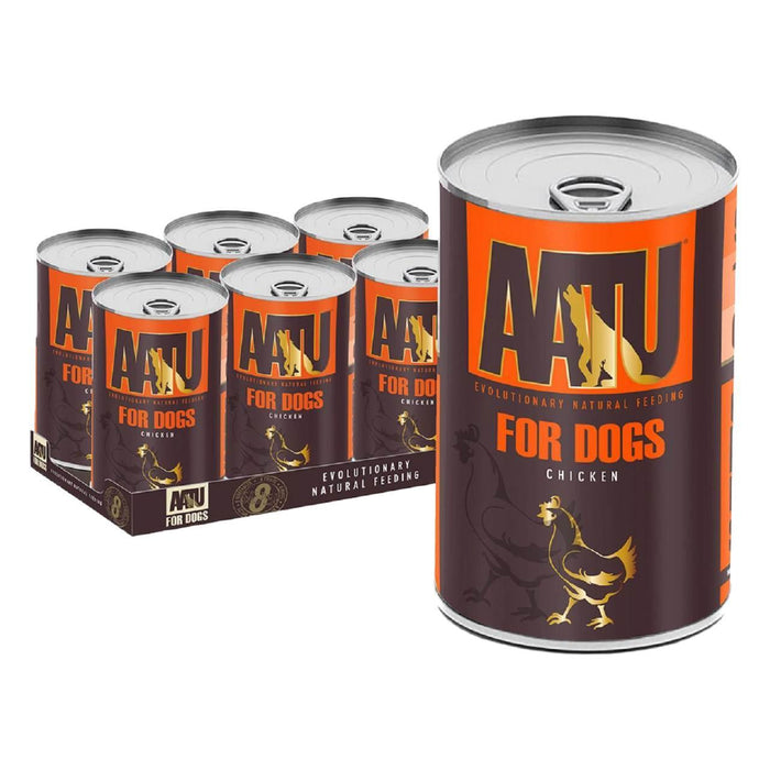 AATU طعام الكلاب الرطبة بالدجاج 6 × 400 جرام