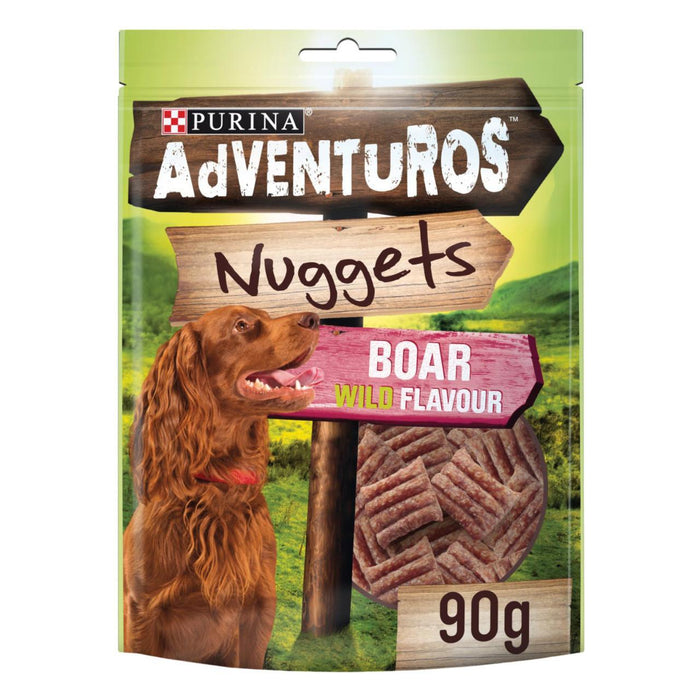 Adventuros Nuggets Dog Treats Boar Flavour 90g
