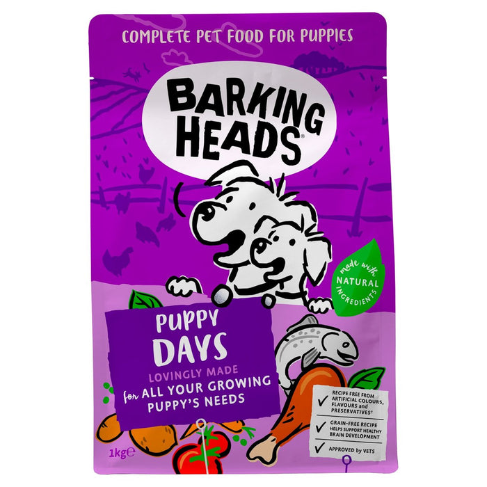 Barking Heads Puppy Days Grain Free Dry Dog Food 1kg