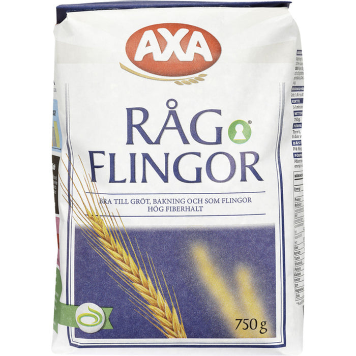 Axa Ragflingor Rye Flakes 750g