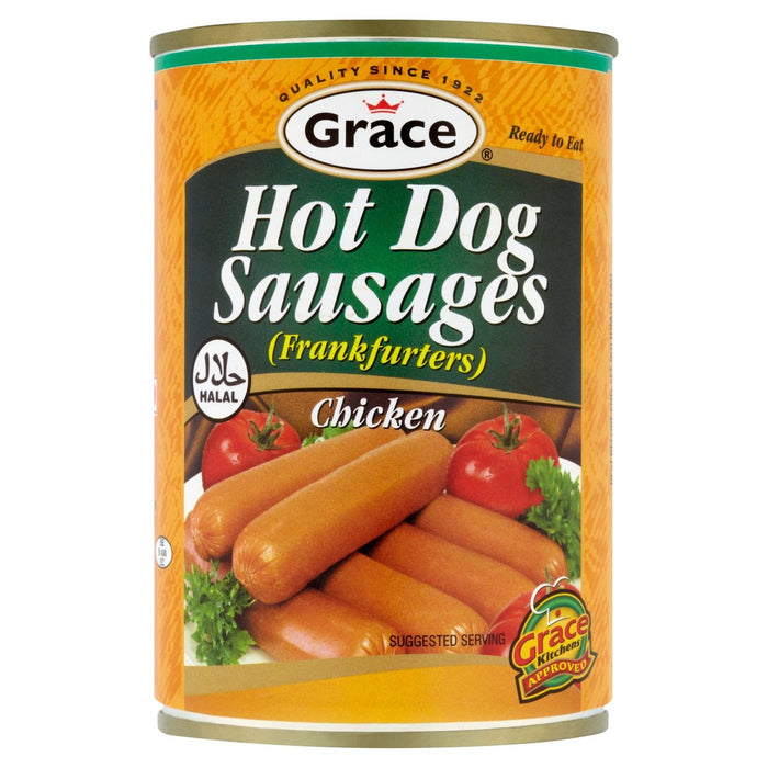 Grace Halal Chicken Hot Dog Würste 400g