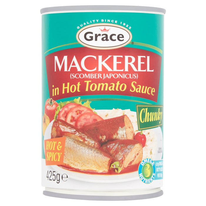 Grace Mackerel en Tomato & Chilli 425G