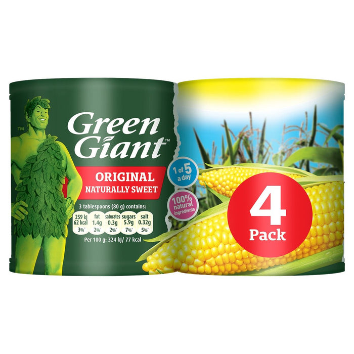 Green Giant Original Sweet Corn 4 X 198G