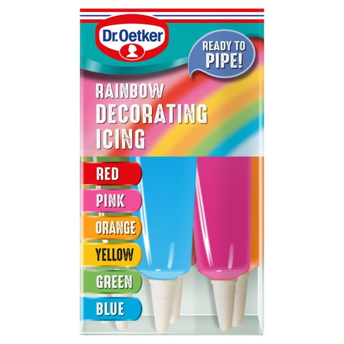 Dr Oetker Rainbow Decorating Glexing 6 Pack 114G