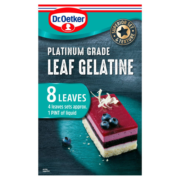 Dr. Oetker Platinum Grade Leaf Gelatine 13g