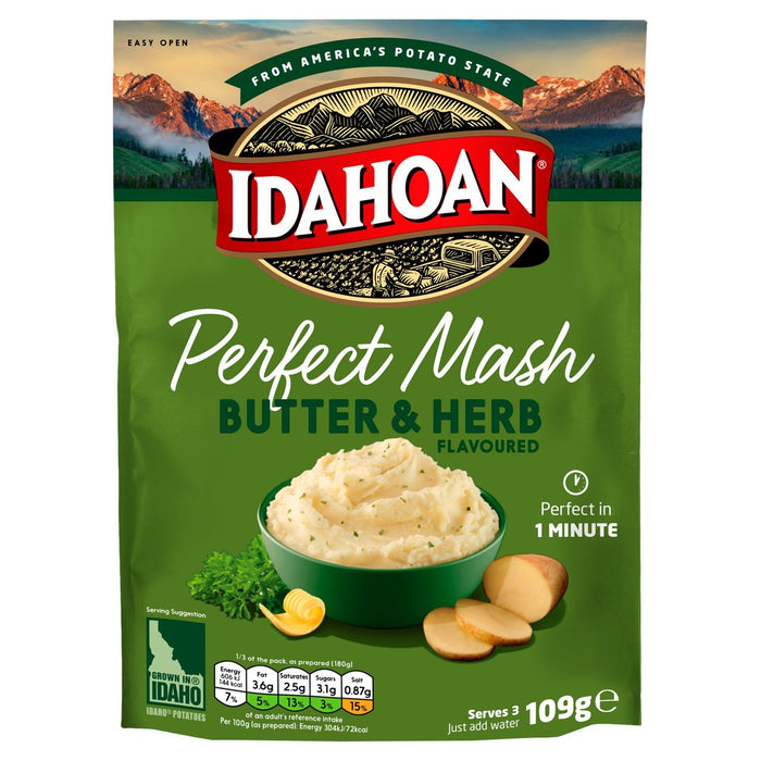 Butter d'Idahoan et Mash Herb 109G