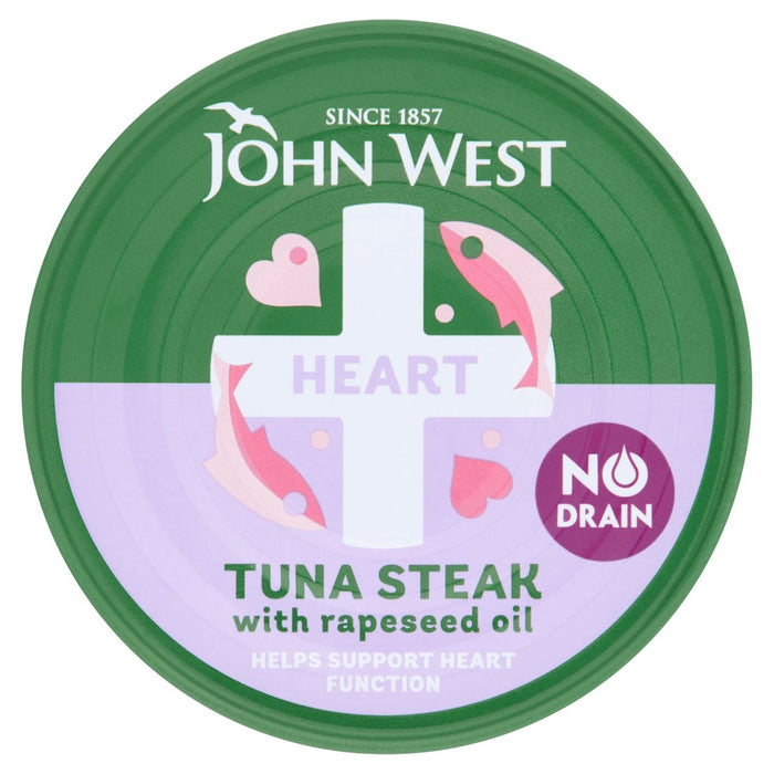جون ويست - شريحة لحم التونة بدون مصفاة مع زيت بذور اللفت 110 جرام