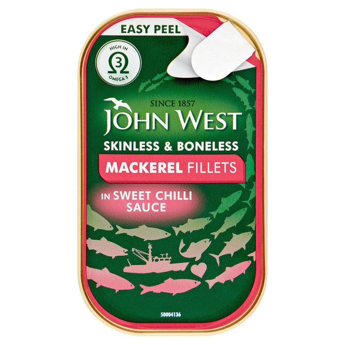 جون ويست شرائح سمك الماكريل في صلصة الفلفل الحلو 115 جرام