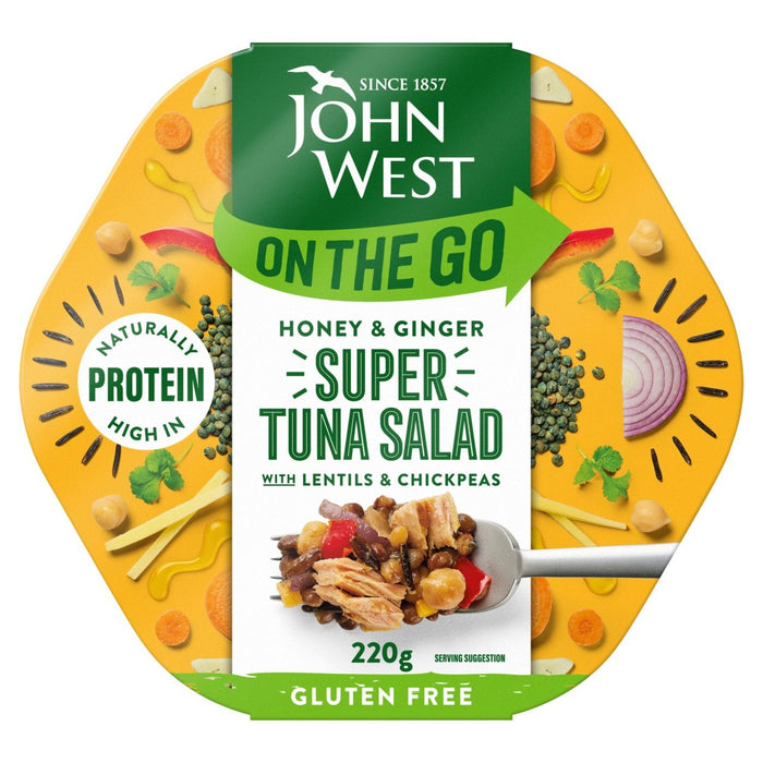 John West unterwegs Thunfisch Honey Ginger Super Salat 220g