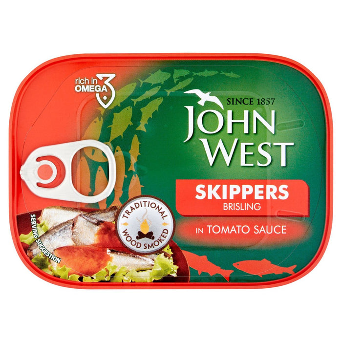 جون ويست سكيبرز بريشلينج في صلصة الطماطم 106 جرام