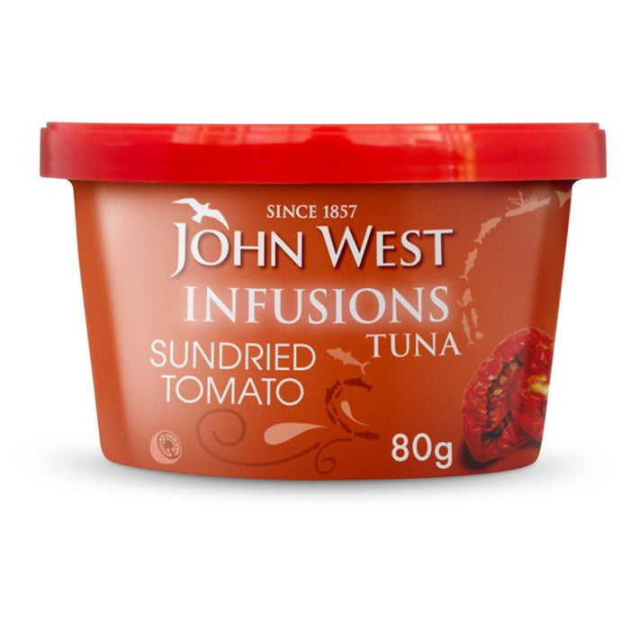 Infusiones de atún de John West Tomato seco 80G