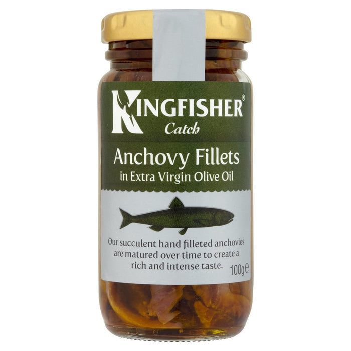 Kingfisher Anchovy Fillets in Extra Virgin Olive Oil 100g