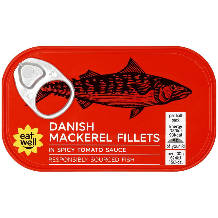 M&S Danish MacKerel Filets 125g