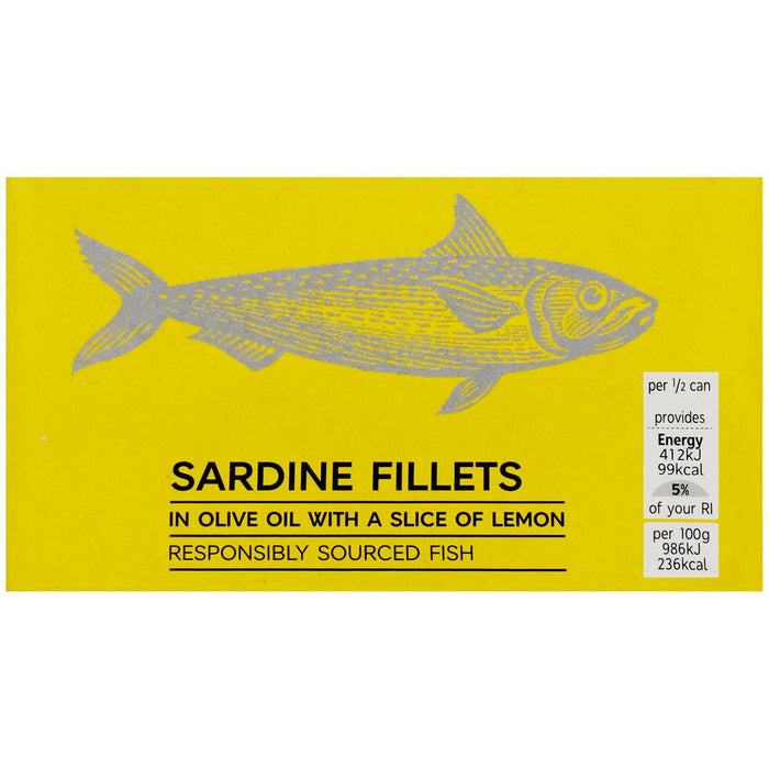 Filets de sardine M&S avec citron 125g