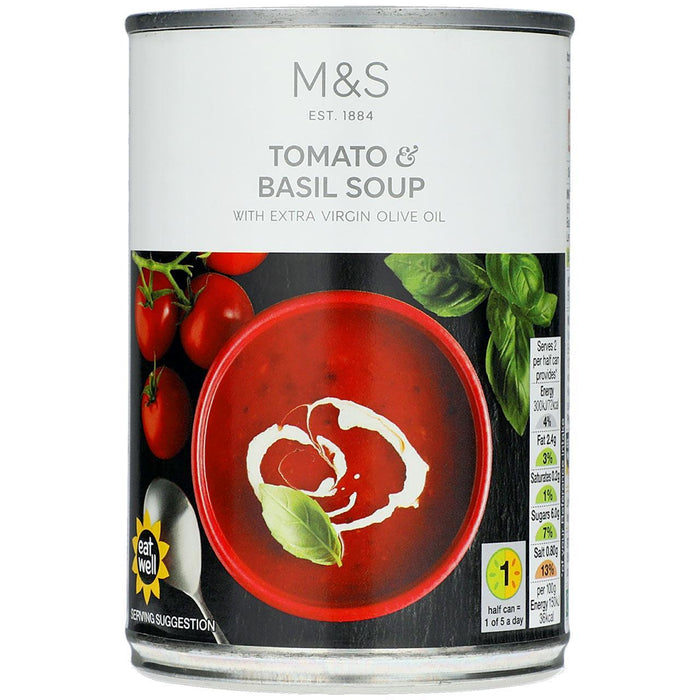 Soup Tomato et basilic M&S 400G