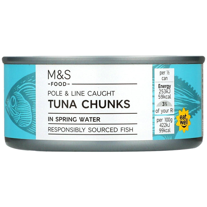 Chunks de thon M&S dans l'eau de printemps 160g
