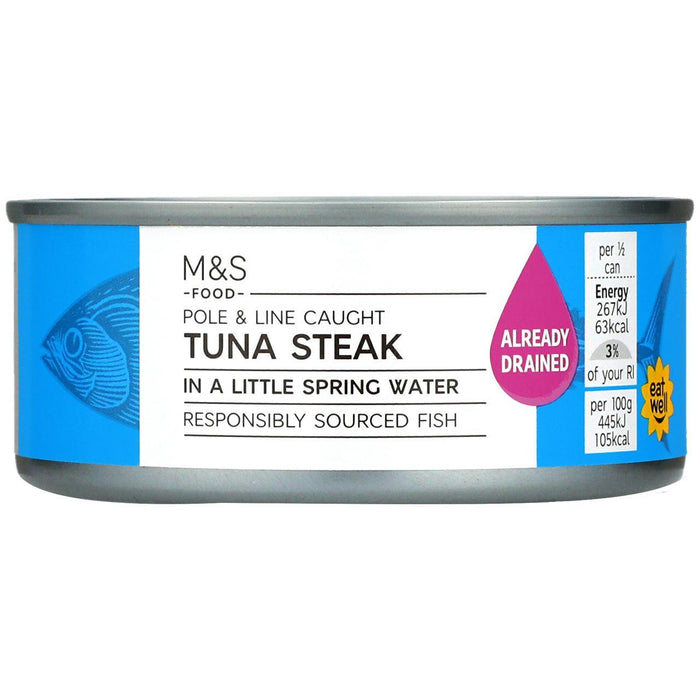 Steak de thon M&S dans l'eau de printemps 120g