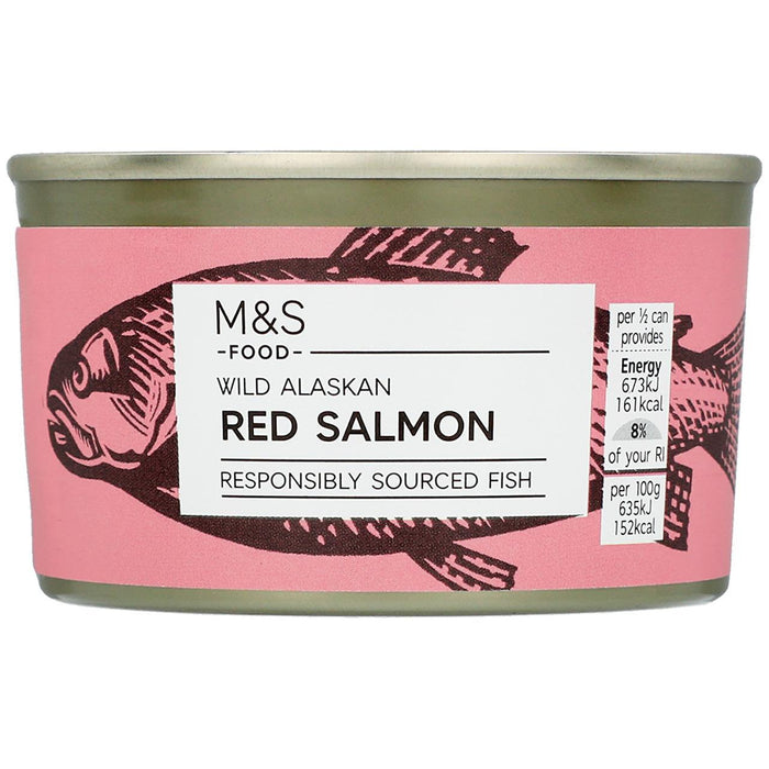 M&S Wild Alaskan Red Salmon 213g