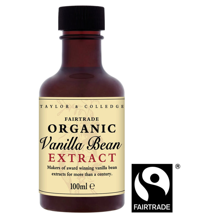 Taylor & Colledge Organic & Fairtrade Vanilla Bean Extract 100ml