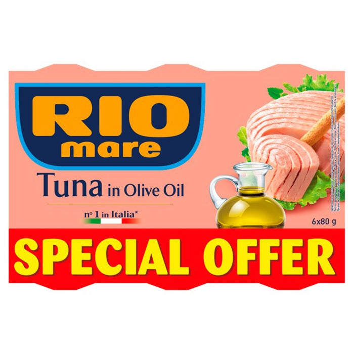 Rio Mare Tuna in Olive Oil 6 x 80g