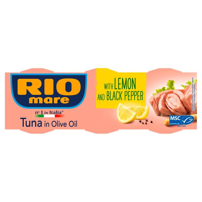 Rio Mare Tuna with Lemon & Black Pepper 3 x 80g