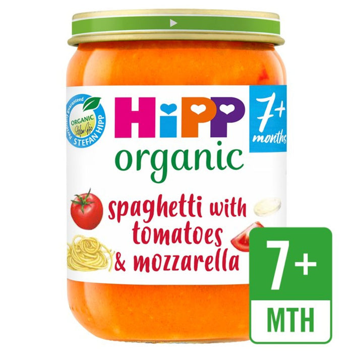 HiPP Organic Spaghetti with Tomatoes & Mozzarella Baby Food Jar 7+ Months 190g