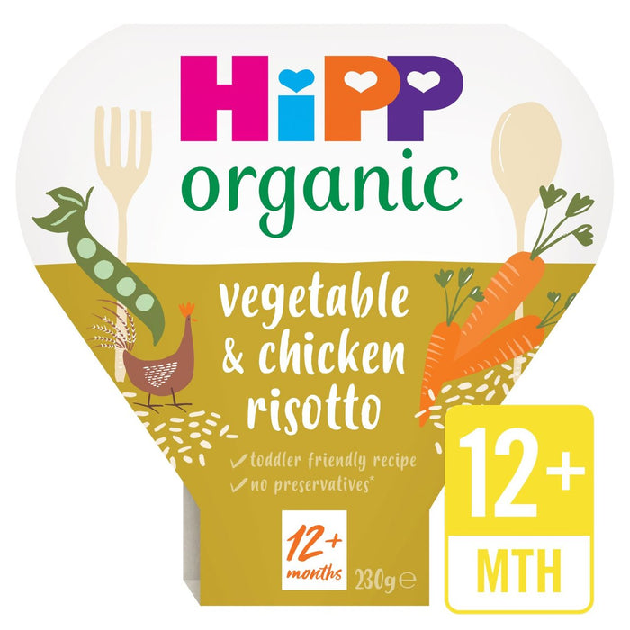 HiPP Organic Wholesome Vegetable & Chicken Risotto Tray 1-3 Years 230g