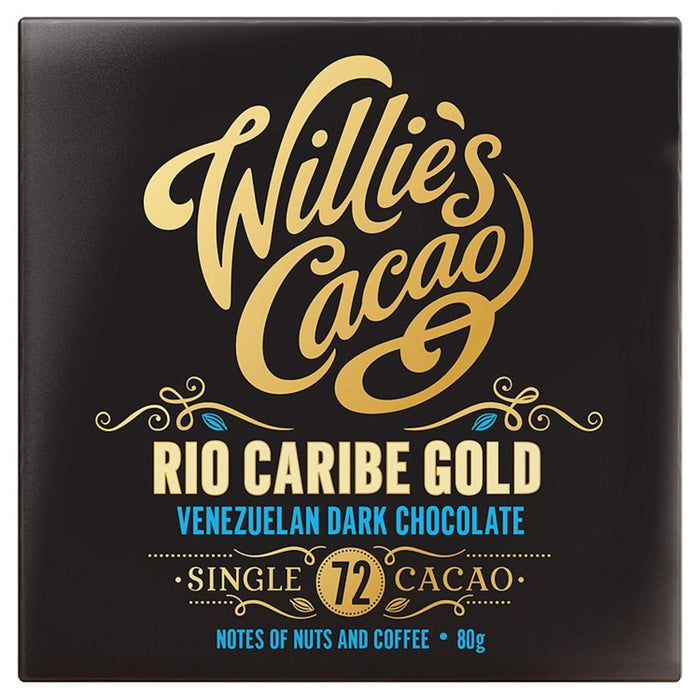 Willies Kakao Venezolaner dunkler Schokolade 72% 80G
