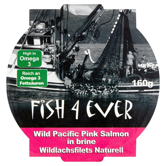 Fish 4 Ever Wild Pacific Pink Salmon 160g