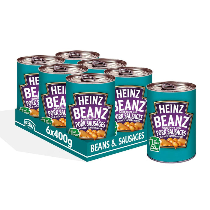 Heinz Beanz & Sausages 6 x 415g