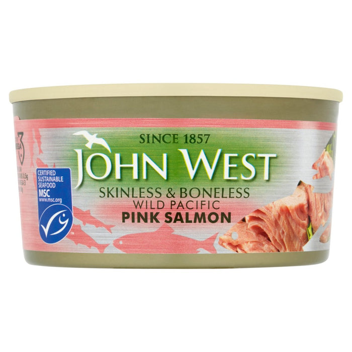 Salmón rosado John West sin piel y sin espinas 170g 