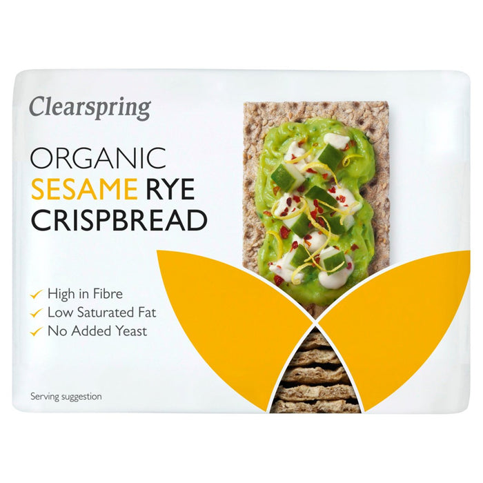 ClearSpring Rye Organic Crispbread Sesame 200g