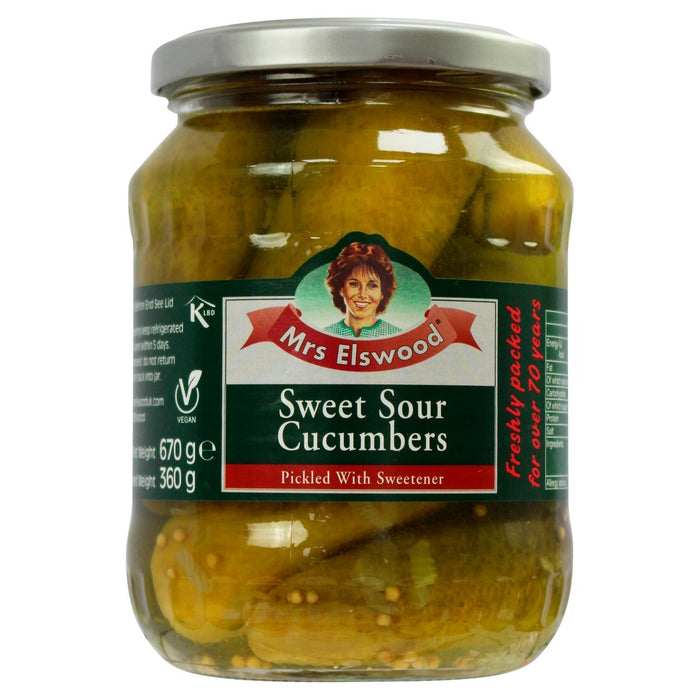 Mme Elswood Sweet & Sour Cucumbers 670G